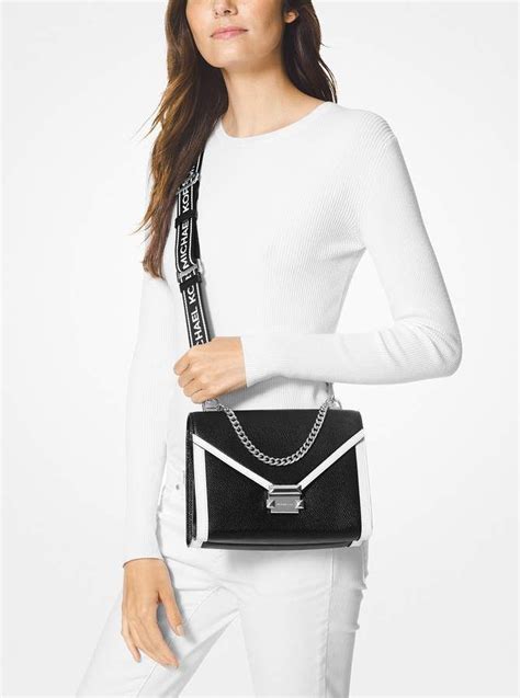 michael michael kors whitney large pebbled leather convertible shoulder bag|MICHAEL KORS Whitney Large Pebbled Leather Convertible .